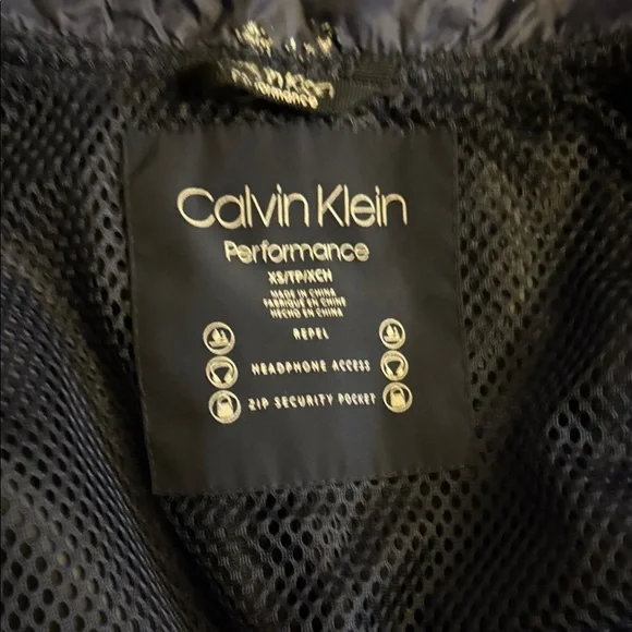 Calvin Klein Performance Jacket, Navy ,Hooded Jacket, Sz XS - Picture 9 of 11